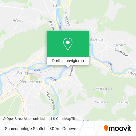 Schiessanlage Schächli 300m Karte