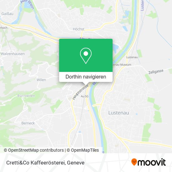 Cretti&Co Kaffeerösterei Karte