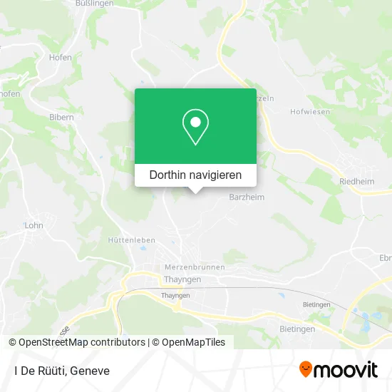 I De Rüüti Karte