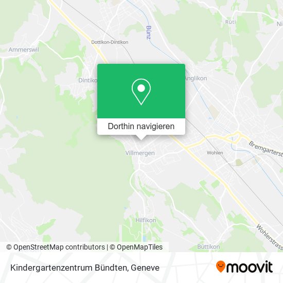 Kindergartenzentrum Bündten Karte