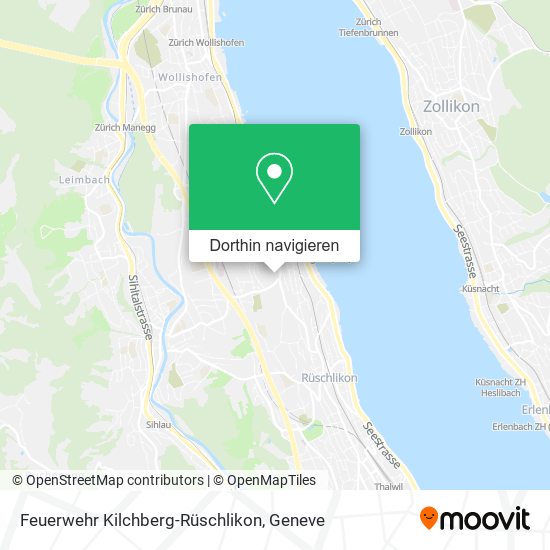 Feuerwehr Kilchberg-Rüschlikon Karte