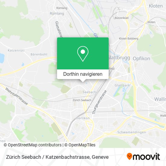 Zürich Seebach / Katzenbachstrasse Karte
