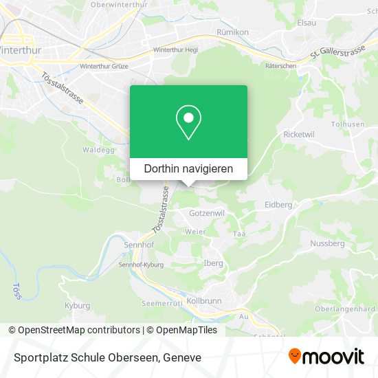 Sportplatz Schule Oberseen Karte