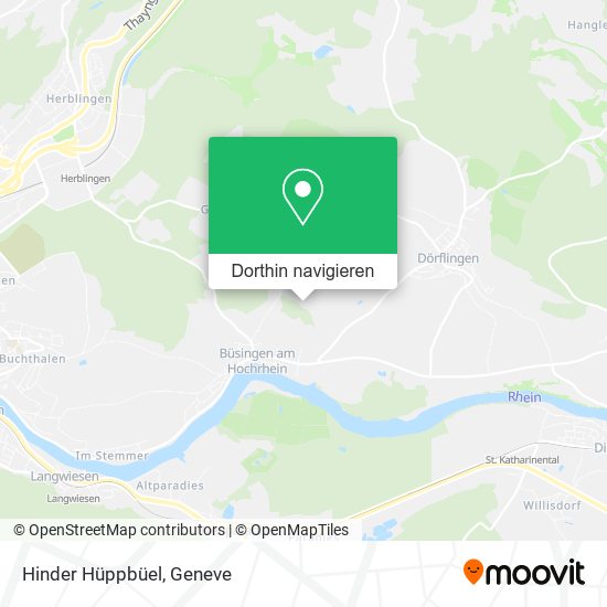Hinder Hüppbüel Karte