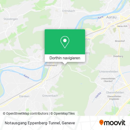 Notausgang Eppenberg-Tunnel Karte