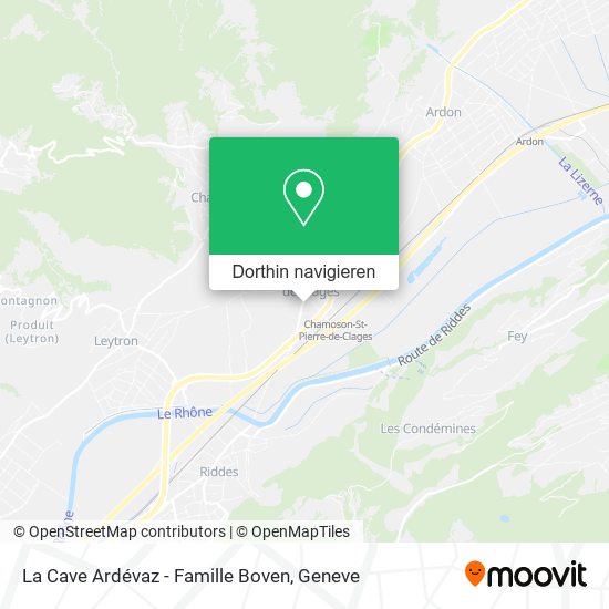 La Cave Ardévaz - Famille Boven Karte