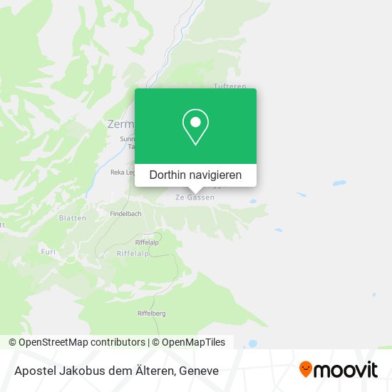 Apostel Jakobus dem Älteren Karte