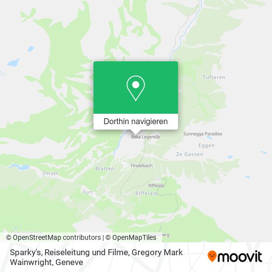 Sparky's, Reiseleitung und Filme, Gregory Mark Wainwright Karte