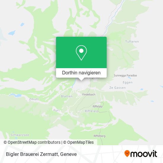 Bigler Brauerei Zermatt Karte