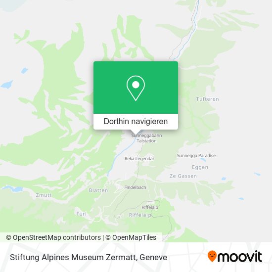 Stiftung Alpines Museum Zermatt Karte