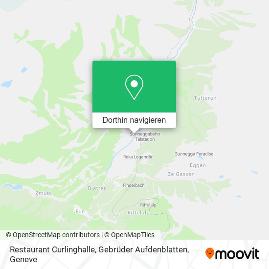 Restaurant Curlinghalle, Gebrüder Aufdenblatten Karte