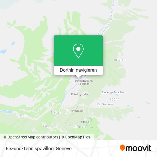 Eis-und-Tennispavillon Karte