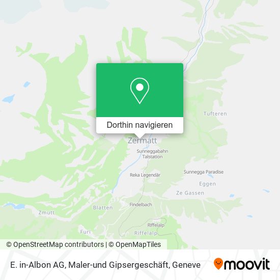 E. in-Albon AG, Maler-und Gipsergeschäft Karte