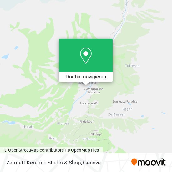 Zermatt Keramik Studio & Shop Karte