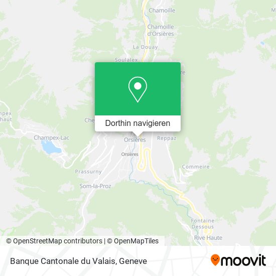 Banque Cantonale du Valais Karte