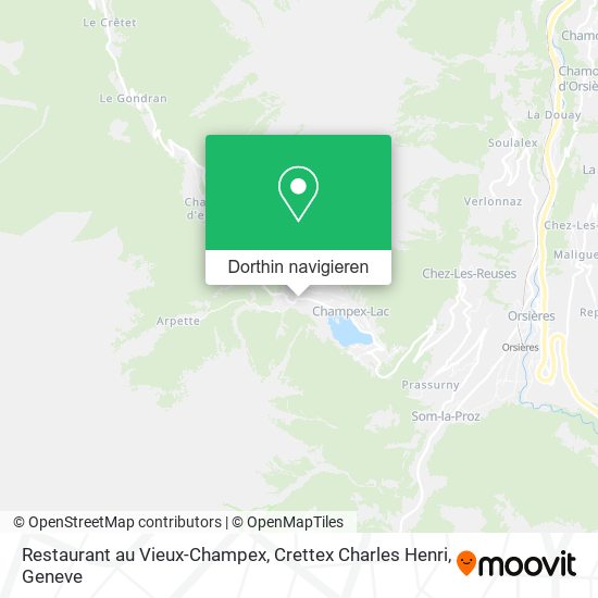 Restaurant au Vieux-Champex, Crettex Charles Henri Karte