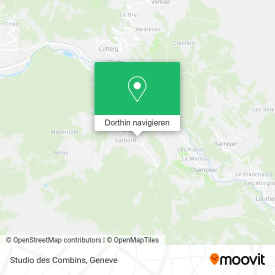 Studio des Combins Karte