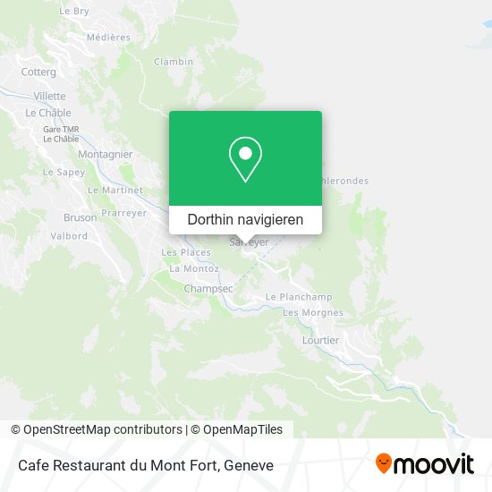 Cafe Restaurant du Mont Fort Karte