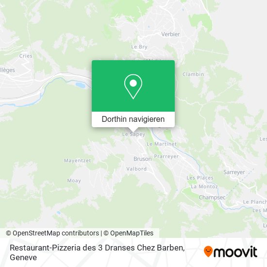 Restaurant-Pizzeria des 3 Dranses Chez Barben Karte