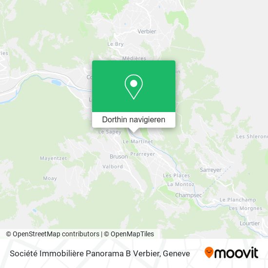 Société Immobilière Panorama B Verbier Karte