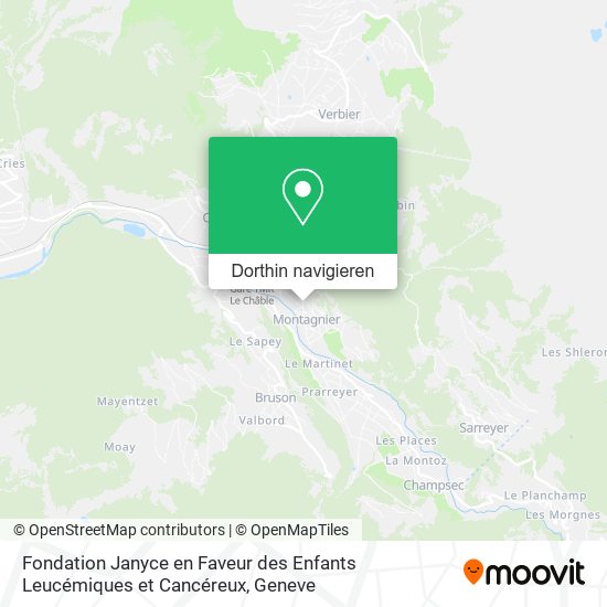 Fondation Janyce en Faveur des Enfants Leucémiques et Cancéreux Karte