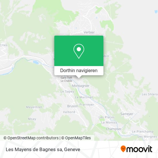 Les Mayens de Bagnes sa Karte
