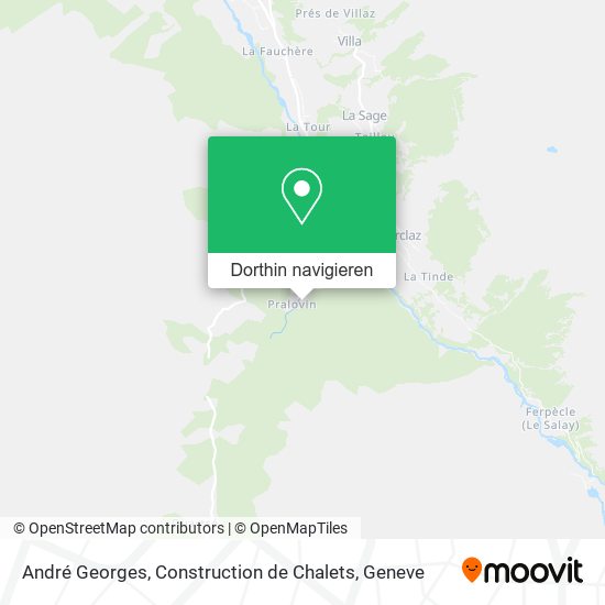 André Georges, Construction de Chalets Karte