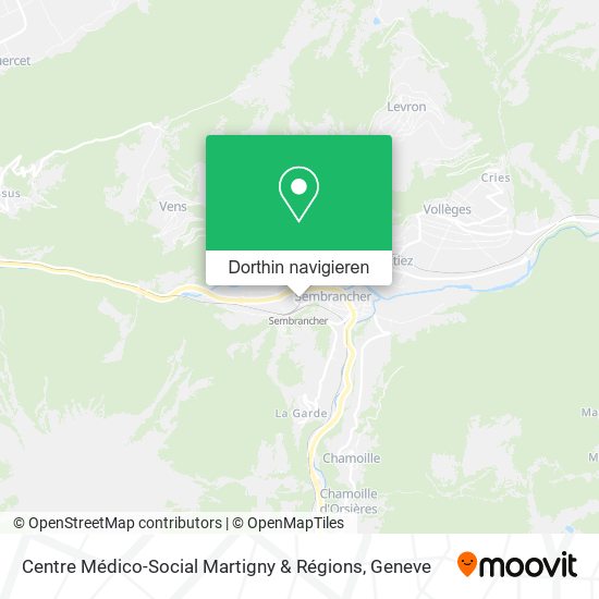 Centre Médico-Social Martigny & Régions Karte