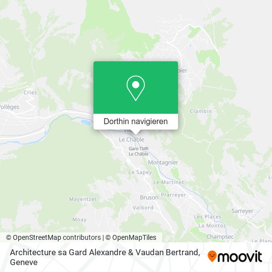 Architecture sa Gard Alexandre & Vaudan Bertrand Karte