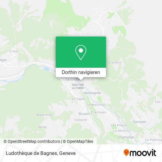 Ludothèque de Bagnes Karte