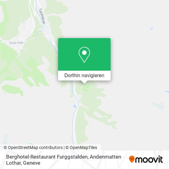 Berghotel-Restaurant Furggstalden, Andenmatten Lothar Karte