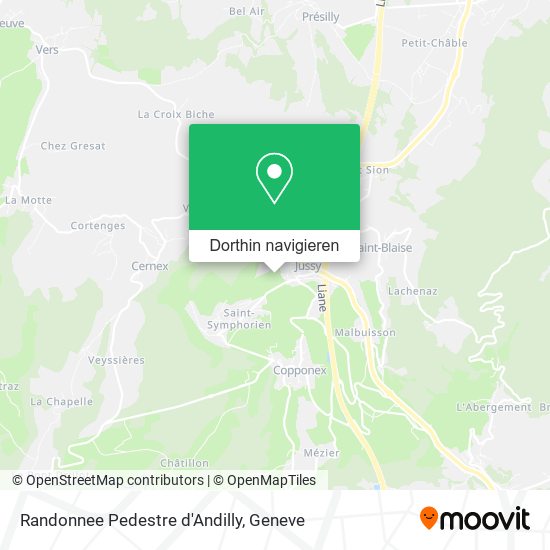 Randonnee Pedestre d'Andilly Karte