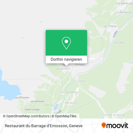 Restaurant du Barrage d'Emosson Karte