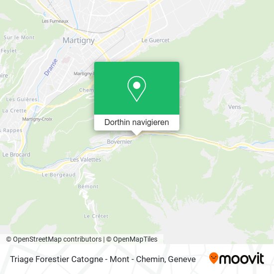 Triage Forestier Catogne - Mont - Chemin Karte