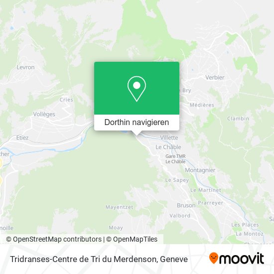 Tridranses-Centre de Tri du Merdenson Karte