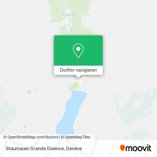 Staumauer Grande Dixence Karte