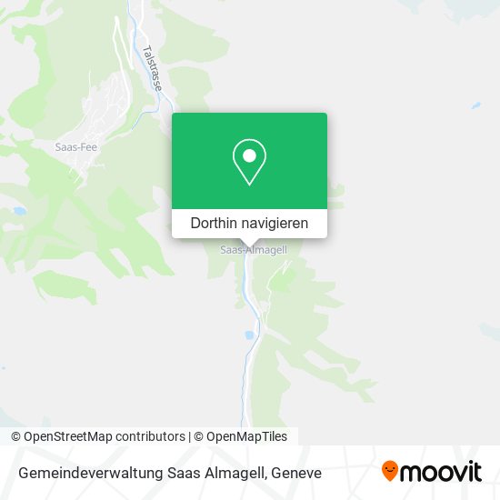 Gemeindeverwaltung Saas Almagell Karte