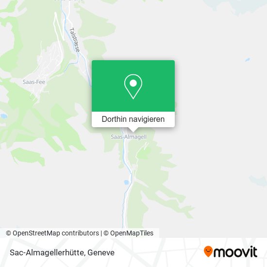 Sac-Almagellerhütte Karte