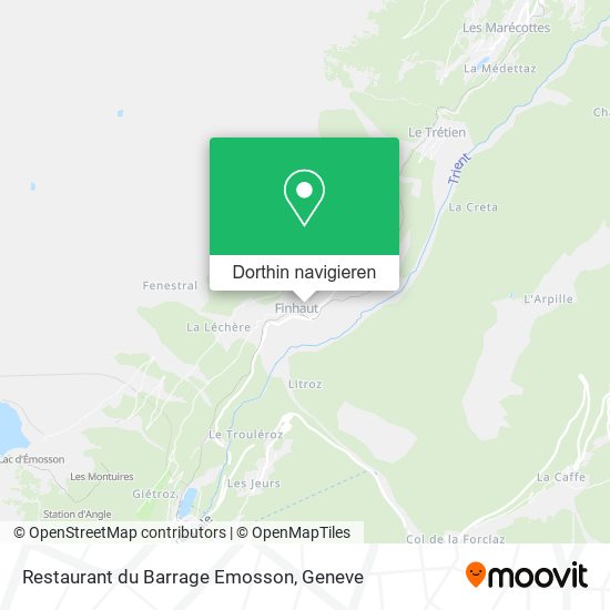 Restaurant du Barrage Emosson Karte