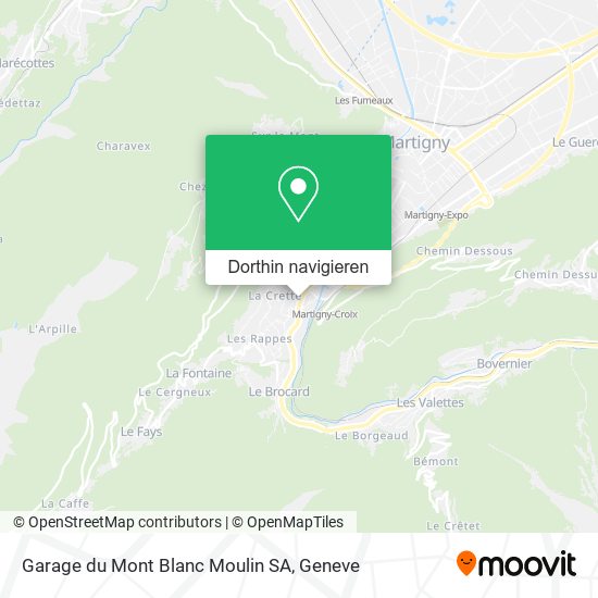 Garage du Mont Blanc Moulin SA Karte