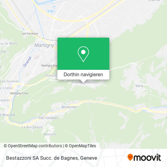 Bestazzoni SA Succ. de Bagnes Karte