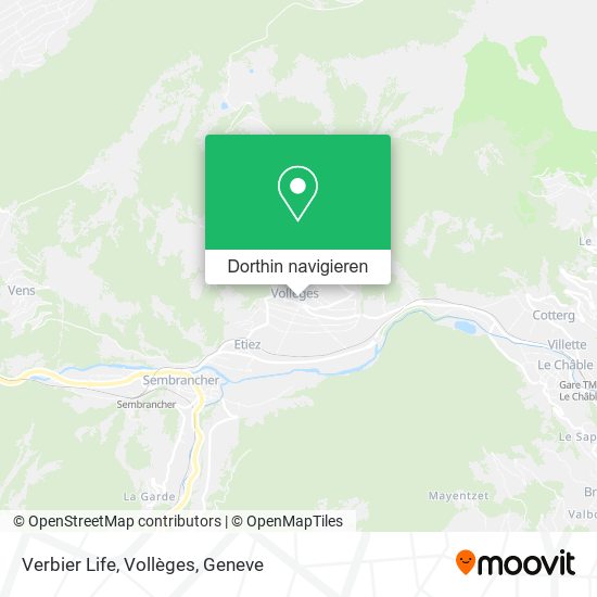 Verbier Life, Vollèges Karte