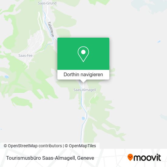 Tourismusbüro Saas-Almagell Karte