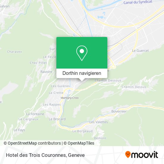 Hotel des Trois Couronnes Karte
