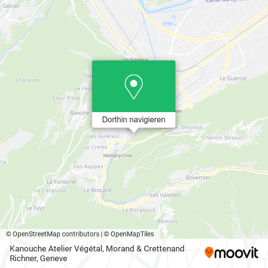 Kanouche Atelier Végétal, Morand & Crettenand Richner Karte