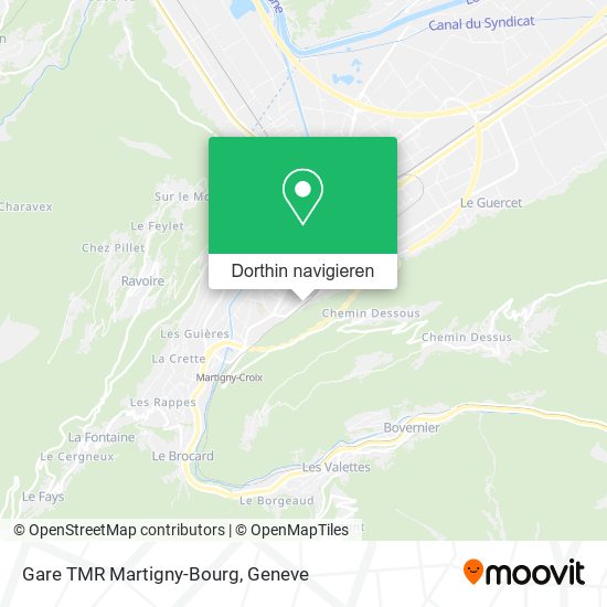 Gare TMR Martigny-Bourg Karte