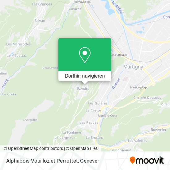 Alphabois Vouilloz et Perrottet Karte