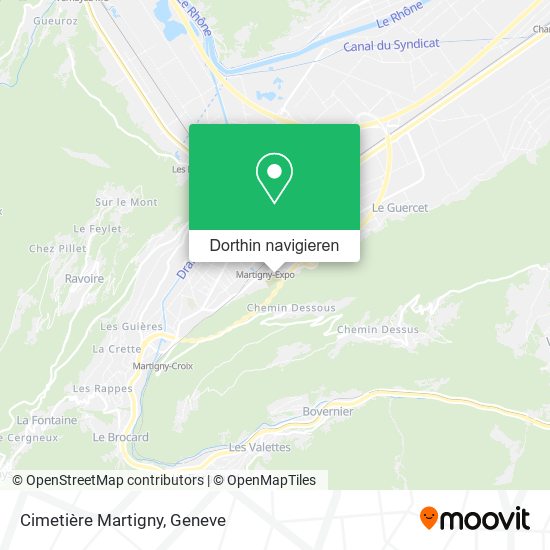 Cimetière Martigny Karte