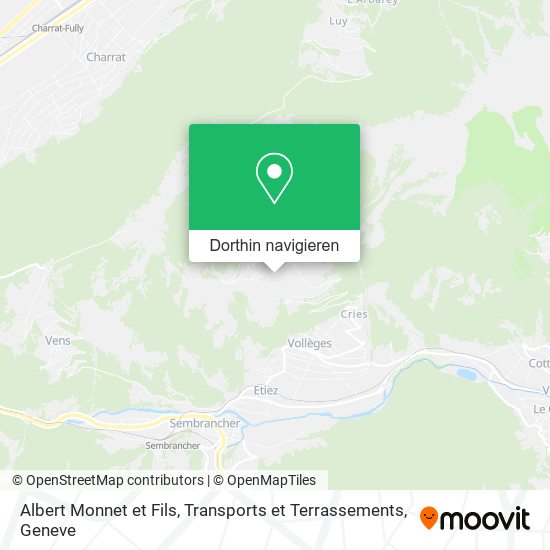 Albert Monnet et Fils, Transports et Terrassements Karte
