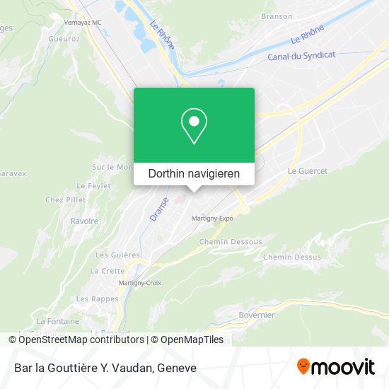 Bar la Gouttière Y. Vaudan Karte